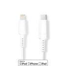 Lightning Cable | USB 2.0 | Apple Lightning 8-Pin | USB-C™ Male | 480 Mbps | Nickel Plated | 1.00 m | Round | PVC | White | Box