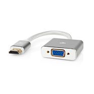 VGA Adapter | HDMI™ Connector | VGA Female | Gold Plated | Straight | Aluminium | Silver | Cover Window Box