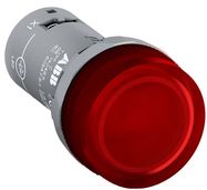 Светодиодная контрольная лампа красная, Ø22 мм, 110÷130 В DC, IP66, -25÷70°C, CL2