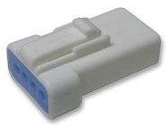 CONNECTOR HOUSING, RCPT, 4 WAY, PLASTIC