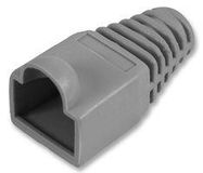 STRAIN RELIEF BOOT 5MM GREY 10/PACK