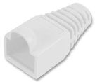 STRAIN RELIEF BOOT 6MM WHITE 10/PACK