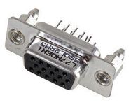 CONNECTOR, HD D SUB, RCPT, 15POS