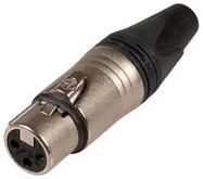 CONNECTOR, XLR AUDIO, JACK, 3POS, CABLE