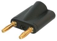 BANANA PLUG, DUAL, BLACK