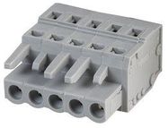 TERMINAL BLOCK, PLUGGABLE, 5POS, 12AWG