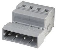 TERMINAL BLOCK, PLUGGABLE, 4POS, 12AWG