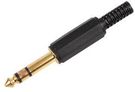 6.35MM (1/4IN) JACK PLUG, 3P, GOLD