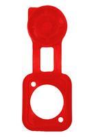 GASKET W/ DUST CAP, RED, XLR CONNECTOR