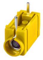 SOCKET, 4MM, PCB, YELLOW