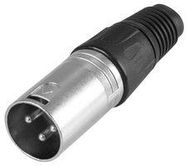 XLR PLUG 3 PIN BLACK