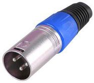 XLR PLUG 3 PIN BLUE