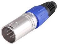 XLR PLUG 5 PIN BLUE