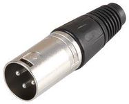 XLR PLUG 3 PIN BLACK