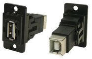 USB ADAPTER, 2.0 TYPE A RCPT-B RCPT