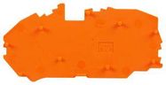 END AND INTERMEDIATE PLATE, RAIL, ORANGE