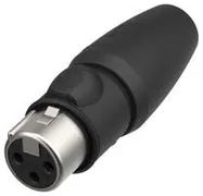 XLR CONNECTOR, RCPT, 3POS, CABLE