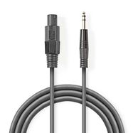 Speaker Cable | 48 x 0.20 mm | Copper | 10.0 m | Round | PVC | Dark Grey | Gift Box