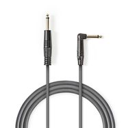 Mono Audio Cable | 6.35 mm Male | 6.35 mm Male | Nickel Plated | 1.50 m | Round | PVC