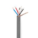 DMX Cable | 110 Ohm | 10 x 0.10 mm | 100.0 m | Round | PVC | Dark Grey | Reel