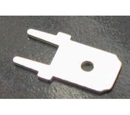 Terminal:flat;6.3mm;0.8mm;male;straight;THT;brass;tinned