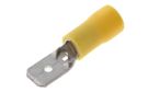 Штекер для провода 6,3 мм, желтый 4,0-6,0 мм² (ST-271) RoHS, 20 шт.