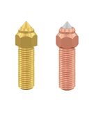 Nozzle kit 1pcs brass, 1pcs copper/hardened steel 0.4mm for K1 / K1Max / CR-M4 / ENDER-3V3KE CREALITY