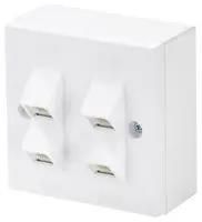 FACEPLATE, RJ45, 8P8C, 4PORT, CAT5E