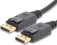 LEAD, DISPLAYPORT MALE-MALE, BLACK, 0.5M