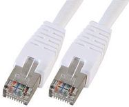 PATCH CORD, RJ45 PLUG-PLUG, WHT, 20M