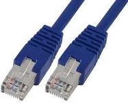 PATCH CORD, RJ45 PLUG-PLUG, BLU, 200MM