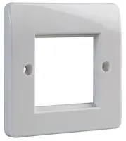 FACEPLATE, 1GANG, 2MOD EURO, OFFICE