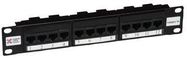 PATCH PANEL, 10IN, 12WAY, 5E, COUPLER