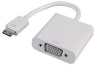 ADAPTER, MINI HDMI M-VGA F, WHITE