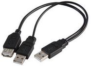 LEAD, USB2.0 A+A POWER-A FEMALE, 0.2M