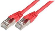 PATCH LEAD, CAT 6A, SFTP, RED 1M