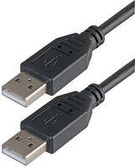 LEAD, USB2.0 A MALE - A MALE, BLACK 2M