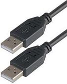 LEAD, USB2.0 A MALE - A MALE, BLACK 1M