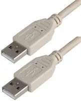 LEAD, USB2.0 A MALE - A MALE, GREY 3M