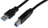 USB CABLE, 3.0 A PLUG-B PLUG, 1M