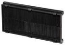 BRUSH STRIP MODULE, BLK, EURO FACEPLATE