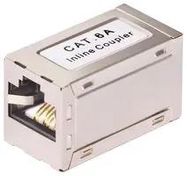 ADAPTER, IN-LINE, RJ45 RCPT-RCPT, 8POS