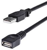 USB CABLE, TYPE A PLUG-TYPE A RCPT, 1.8M