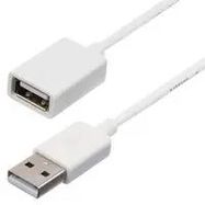 USB CABLE, TYPE A PLUG-A RCPT, 1M