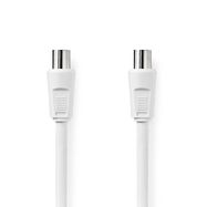 Coax Cable | IEC (Coax) Male | IEC (Coax) Female | Nickel Plated | 90 dB | 75 Ohm | Double Shielded | 2.00 m | Round | PVC | White | Box
