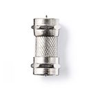 Satellite & Antenna Adapter | F Female | F Female | Nickel Plated | 75 Ohm | Straight | Metal | Silver | 10 pcs | Envelope