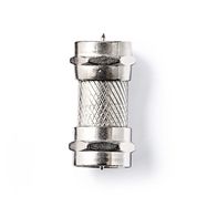 Satellite & Antenna Adapter | F Female | F Female | Nickel Plated | 75 Ohm | Straight | Metal | Silver | 10 pcs | Polybag
