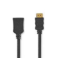 High Speed HDMI™ Cable with Ethernet | HDMI™ Connector | HDMI™ Output | 4K@30Hz | 10.2 Gbps | 2.00 m | Round | PVC | Black | Label