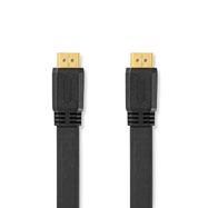High Speed HDMI™ Cable with Ethernet | HDMI™ Connector | HDMI™ Connector | 4K@30Hz | 10.2 Gbps | 10.0 m | Flat | PVC | Black | Label