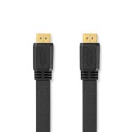 High Speed HDMI™ Cable with Ethernet | HDMI™ Connector | HDMI™ Connector | 4K@30Hz | 10.2 Gbps | 1.50 m | Flat | PVC | Black | Label